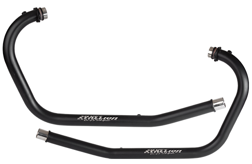 (Black) Free Flow Bend Pipe ( Header pipe ) For INTERCEPTOR / GT 650  - SILVER STALLION PERFORMANCE