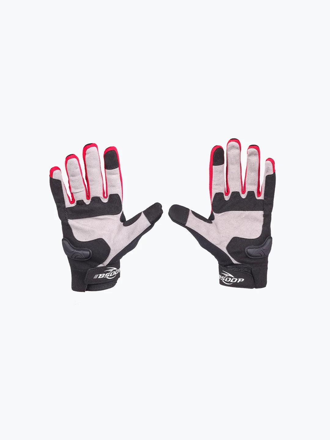 BSDDP Gloves A0143 Black Red - Moto Modz