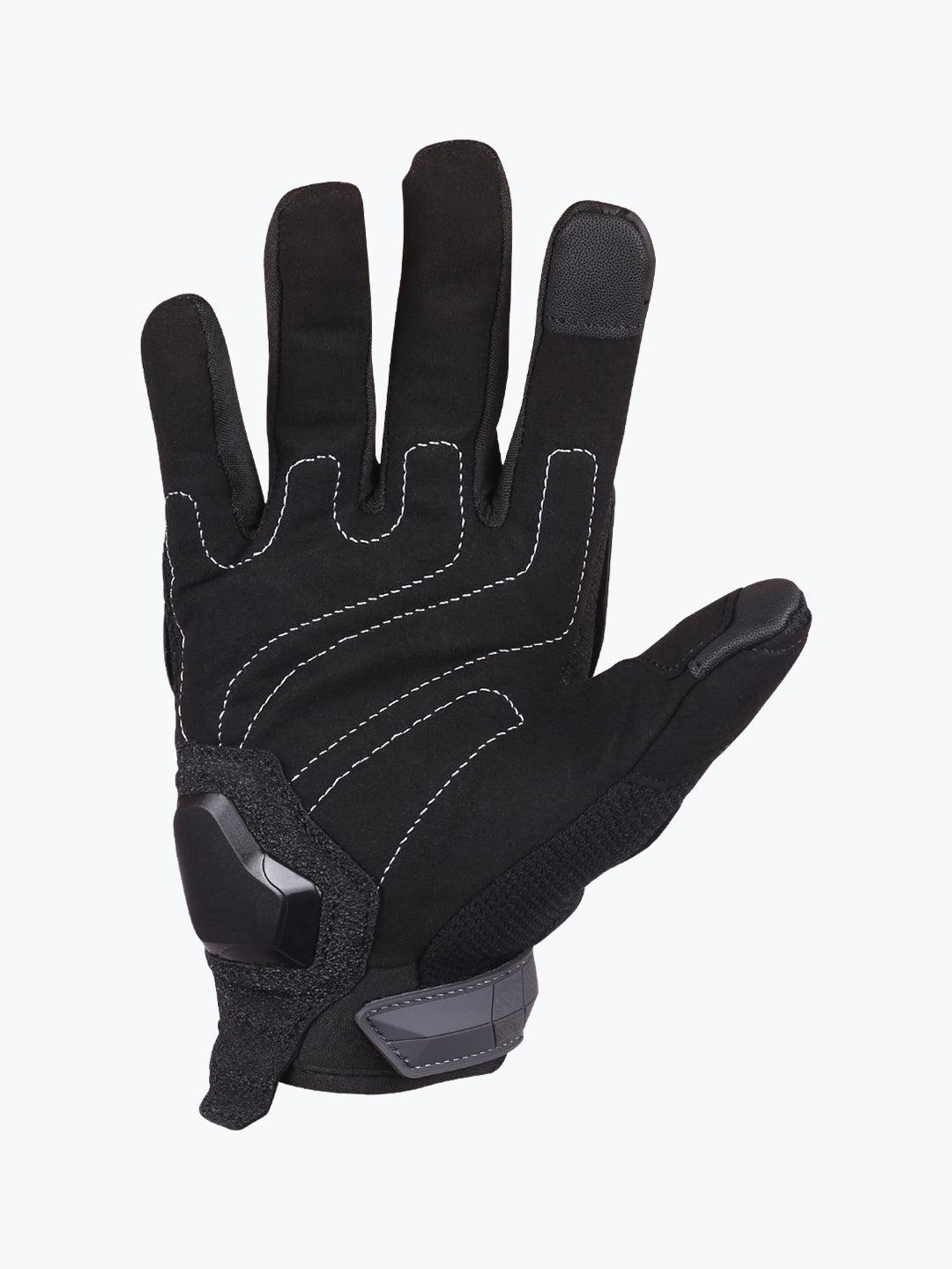 Cuirassier Gloves Black Grey - Moto Modz