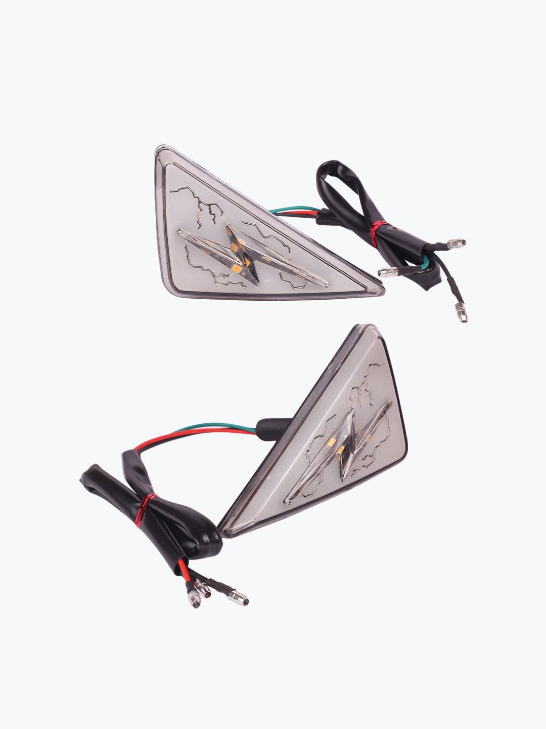 D-298 Yellow Red Running Indicator - Moto Modz