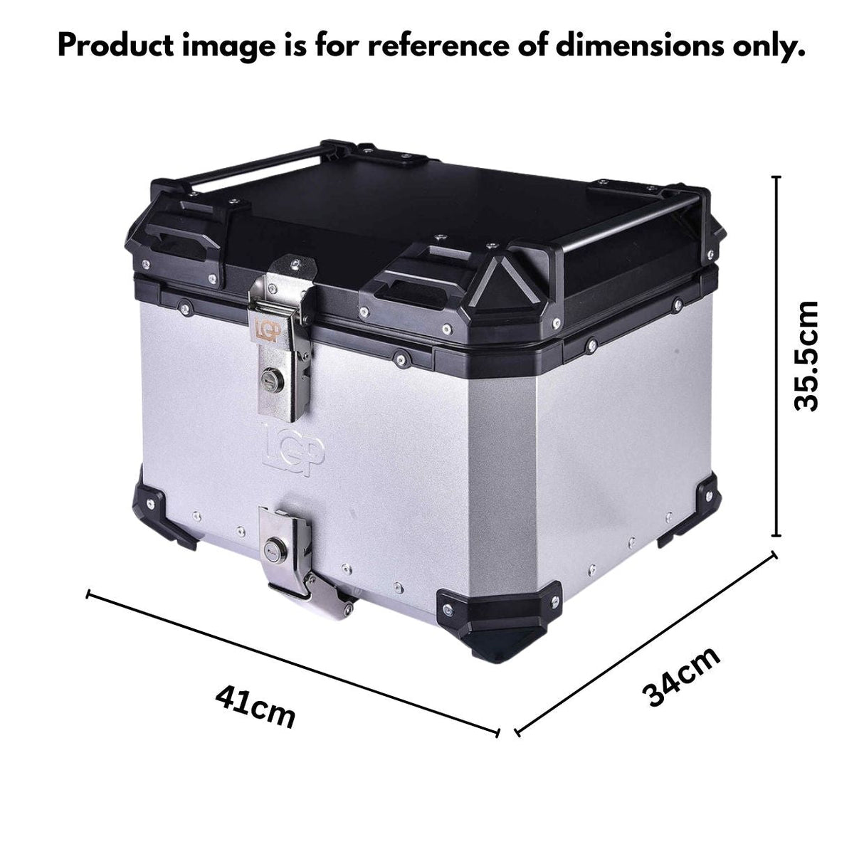 TOP BOX 45L GRAY WRINKLES COPPER W/REST