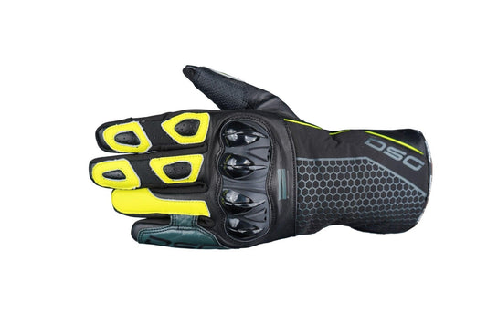 DSG Hydro V2 Glove | Black, Yellow, Fluo - Moto Modz