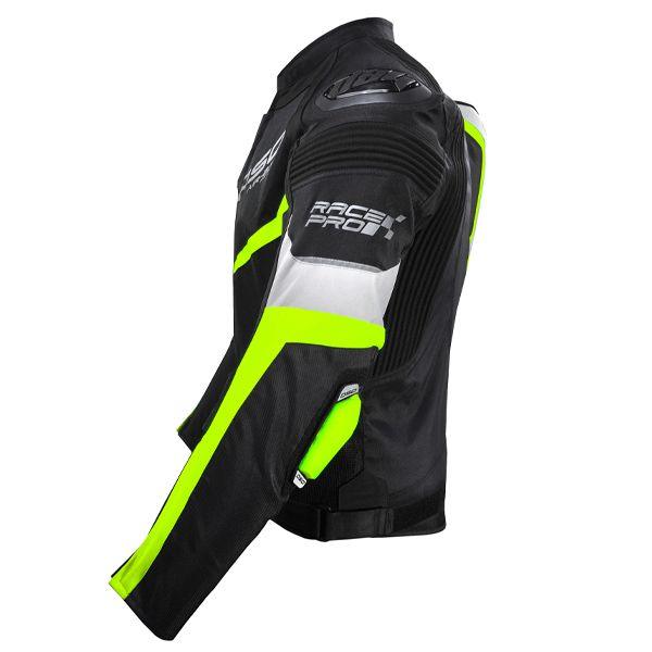 DSG RACE PRO V2 JACKET BLACK YELLOW FLUO - Moto Modz