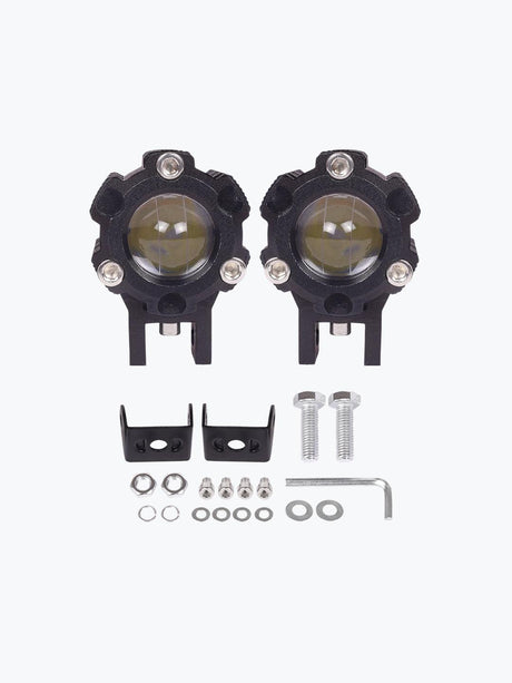 Foglight Pair Yellow White Economy 2.0 - Moto Modz