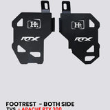 APACHE RTX 300  FOOT REST / FTR 755 - HT EXHAUST ( BOTH SIDE )