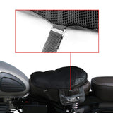 GRAND PITSTOP Motorcycle Air Seat Cushion with Air Filling Pump, Inflatable Bubble Air Pads with Breathable Mesh Cover & Non-Skid Bottom Compatible for Cruiser Motorcycle - Moto Modz