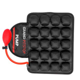 GRAND PITSTOP Motorcycle Air Seat Cushion with Air Filling Pump, Inflatable Bubble Air Pads with Breathable Mesh Cover & Non-Skid Bottom Compatible for Cruiser Motorcycle - Moto Modz