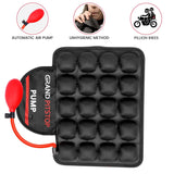GRAND PITSTOP Motorcycle Air Seat Cushion with Air Filling Pump, Inflatable Bubble Air Pads with Breathable Mesh Cover & Non-Skid Bottom Compatible for Cruiser Motorcycle - Moto Modz