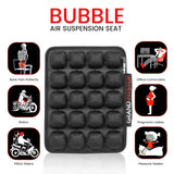 GRAND PITSTOP Motorcycle Air Seat Cushion with Air Filling Pump, Inflatable Bubble Air Pads with Breathable Mesh Cover & Non-Skid Bottom Compatible for Cruiser Motorcycle - Moto Modz
