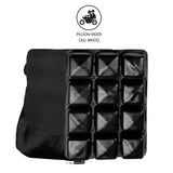 GRAND PITSTOP Motorcycle Air Seat Cushion with Air Filling Pump, Inflatable Bubble Air Pads with Breathable Mesh Cover & Non-Skid Bottom Compatible for Cruiser Motorcycle - Moto Modz