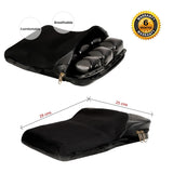 GRAND PITSTOP Motorcycle Air Seat Cushion with Air Filling Pump, Inflatable Bubble Air Pads with Breathable Mesh Cover & Non-Skid Bottom Compatible for Cruiser Motorcycle - Moto Modz