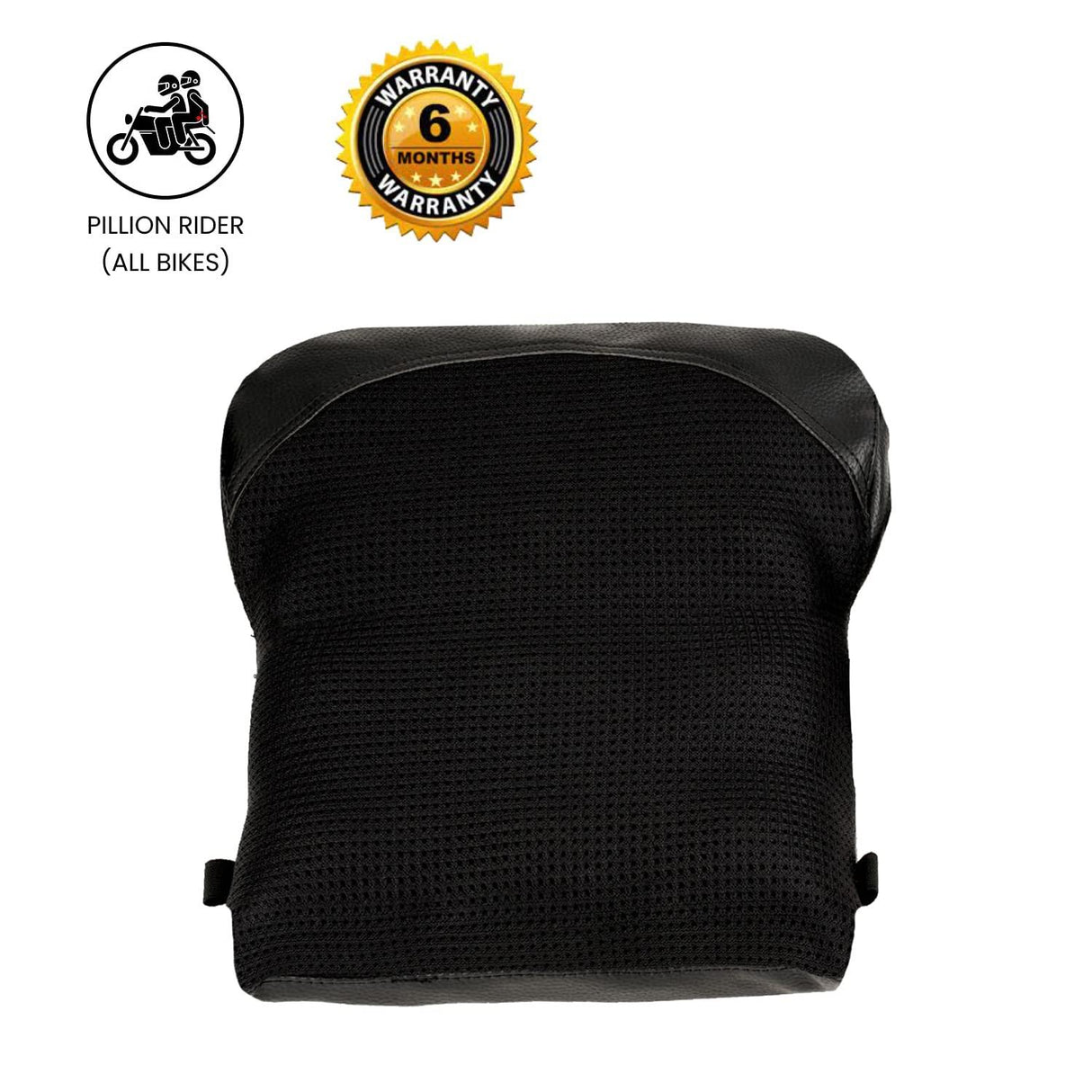 GRAND PITSTOP Motorcycle Air Seat Cushion with Air Filling Pump, Inflatable Bubble Air Pads with Breathable Mesh Cover & Non-Skid Bottom Compatible for Cruiser Motorcycle - Moto Modz