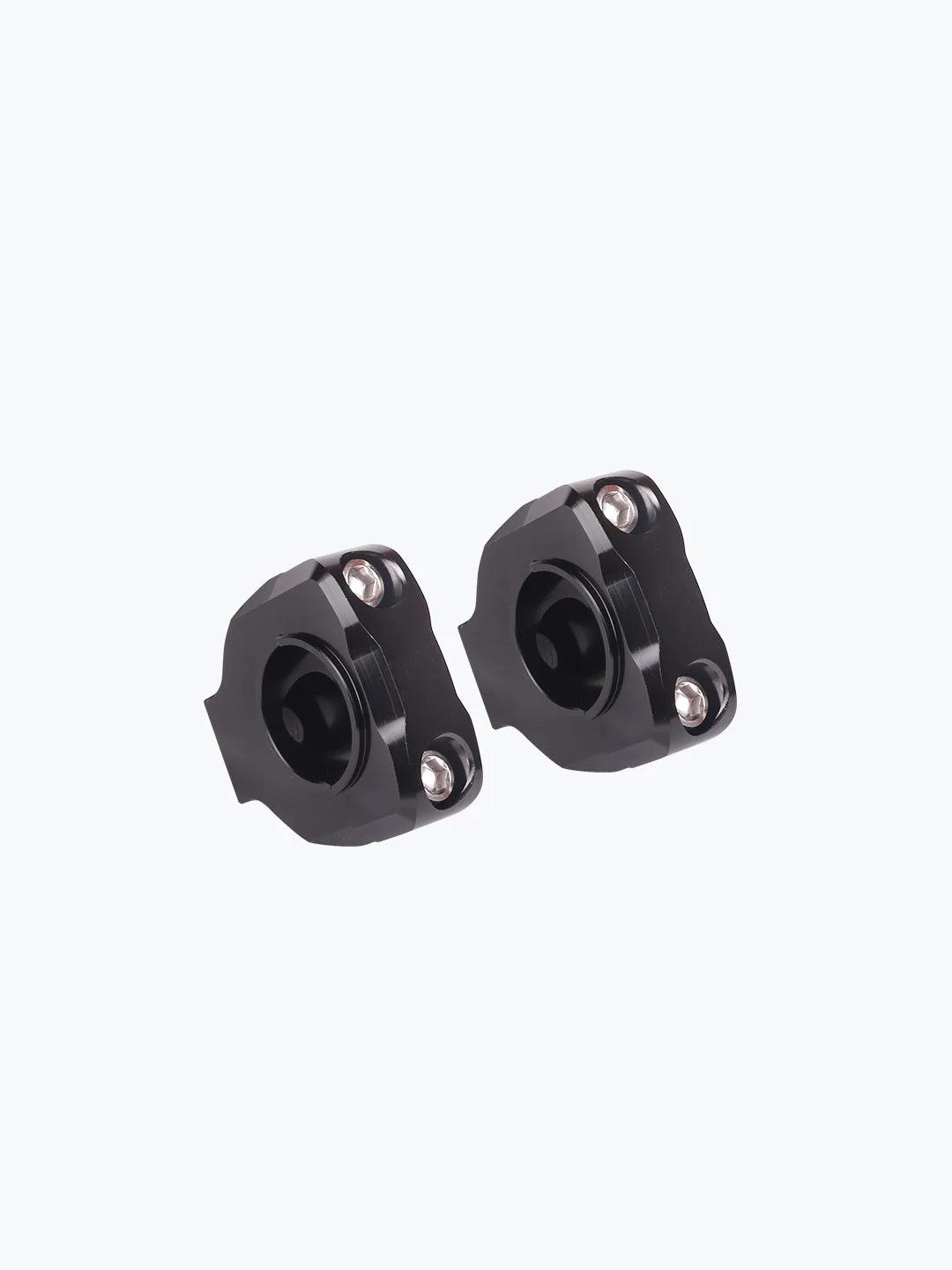 Handle Riser Bevel Edge Round Black - Moto Modz