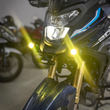 LIU HJG - Original Mini Driving Fog Lights 40W Dual Colour For universal Motorcycle/Scooters/Cars/Jeeps( UPGRADED VERSION)