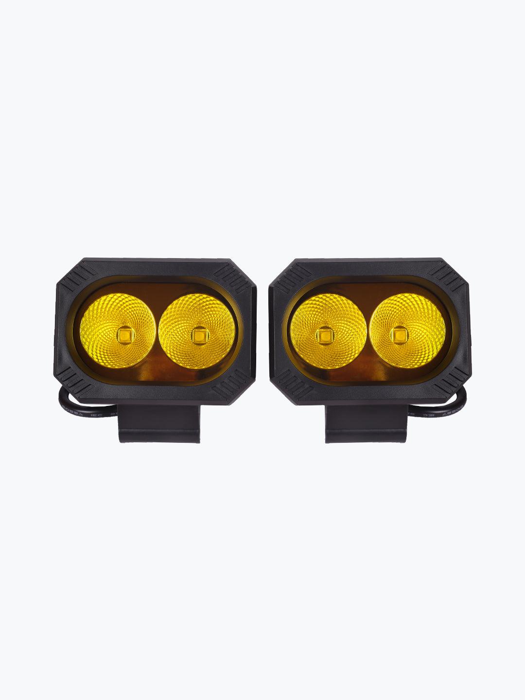HJG 2 LED Square Fog Light - Moto Modz