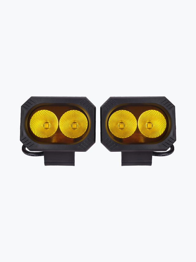 HJG 2 LED Square Fog Light - Moto Modz