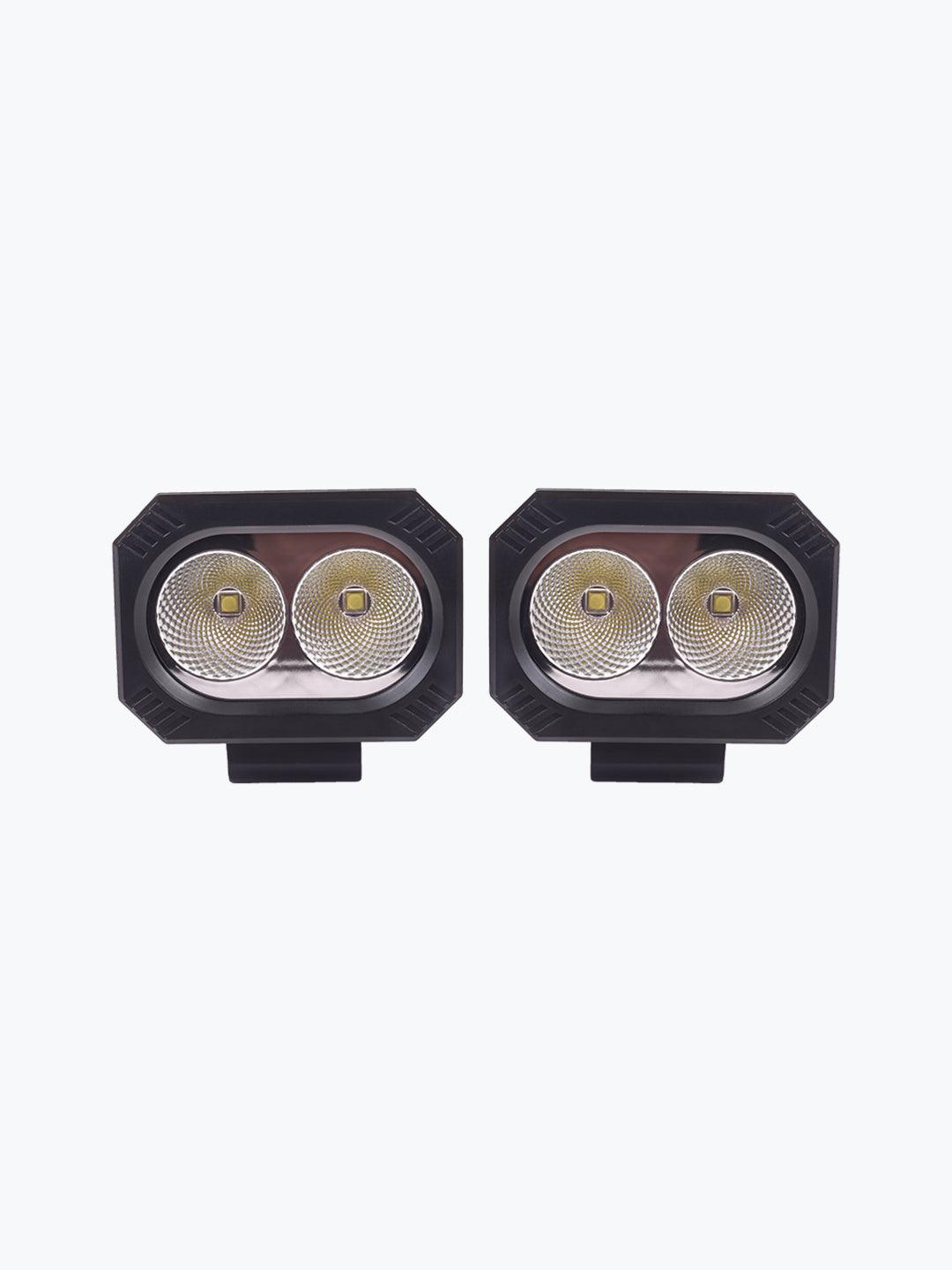 HJG 2 LED Square Fog Light - Moto Modz