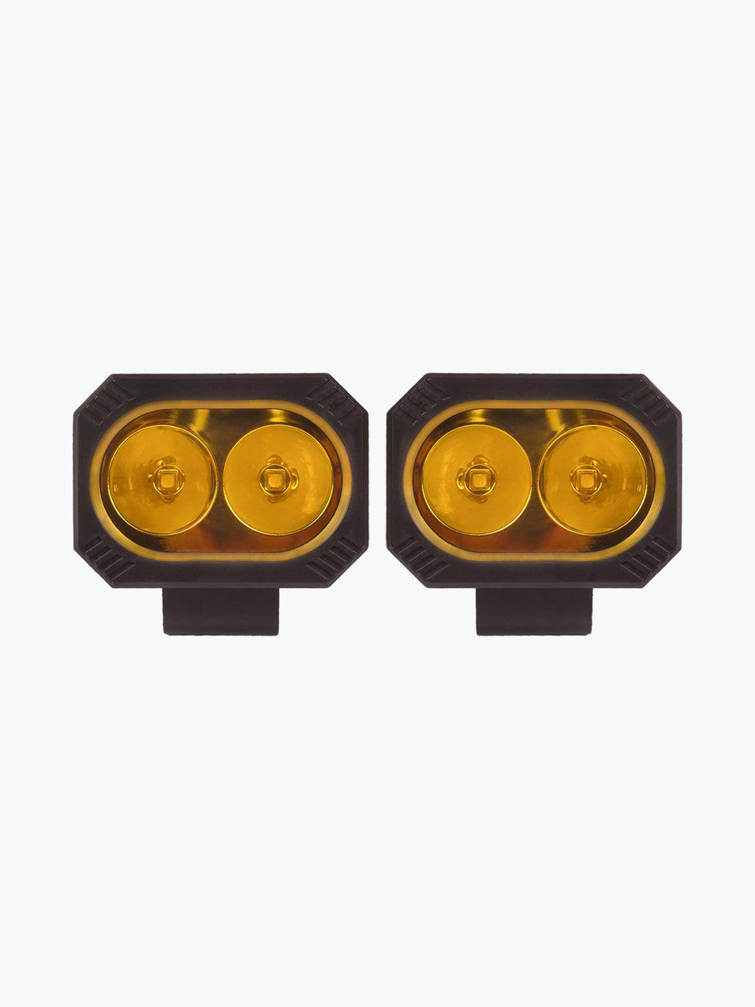 HJG 2 LED Square Fog Light - Moto Modz