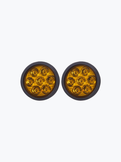 HJG 7 LED Round Fog Light Dimmerstat 70W Premium - Moto Modz