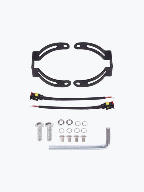 HJG 7 LED Round Fog Light Dimmerstat 70W Premium - Moto Modz