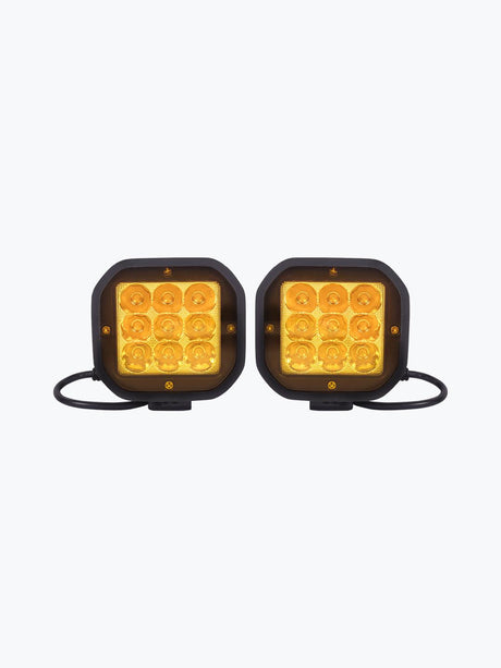 HJG 9 LED Fog Light With Yellow Cap Premium - Moto Modz