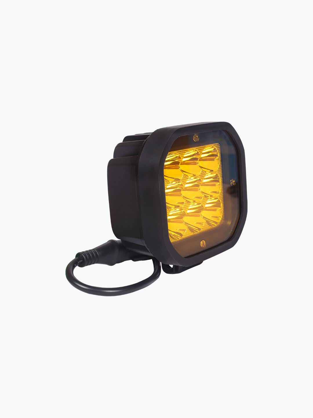 HJG 9 LED Fog Light With Yellow Cap Premium - Moto Modz