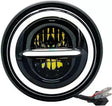HJG MINUS WITH RING LED HEADLIGHT (7 INCH) - Moto Modz