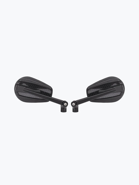 Inverted Alloy CNC Carbon Fiber Curve Mirror - Moto Modz