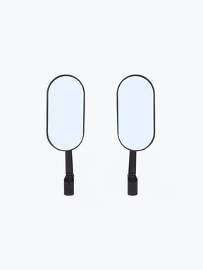 Inverted Alloy CNC Carbon Fiber Oval Mirror - Moto Modz