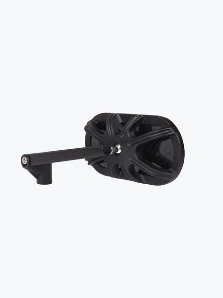 Inverted Alloy CNC Carbon Fiber Oval Mirror - Moto Modz