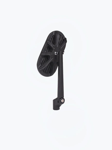 Inverted Alloy CNC Carbon Fiber Oval Mirror - Moto Modz