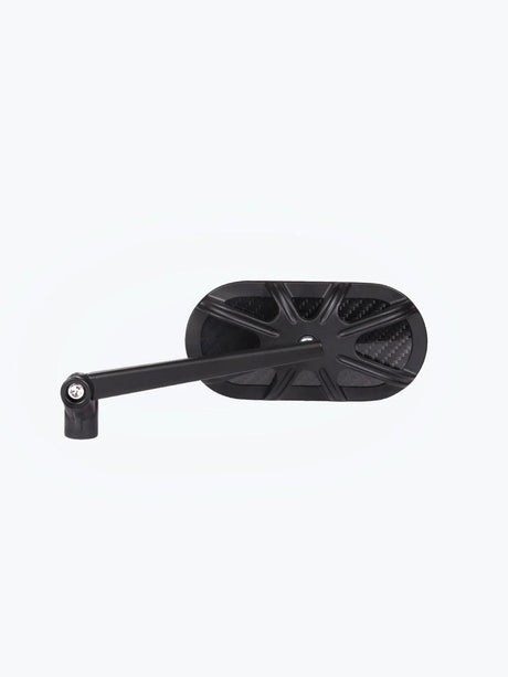 Inverted Alloy CNC Carbon Fiber Oval Mirror - Moto Modz