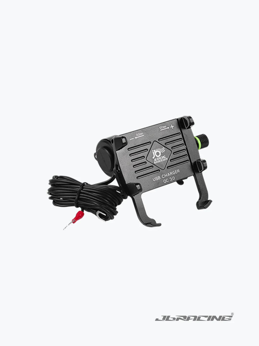 JB Racing M6 S Mobile Holder With USB Charger – Moto Modz