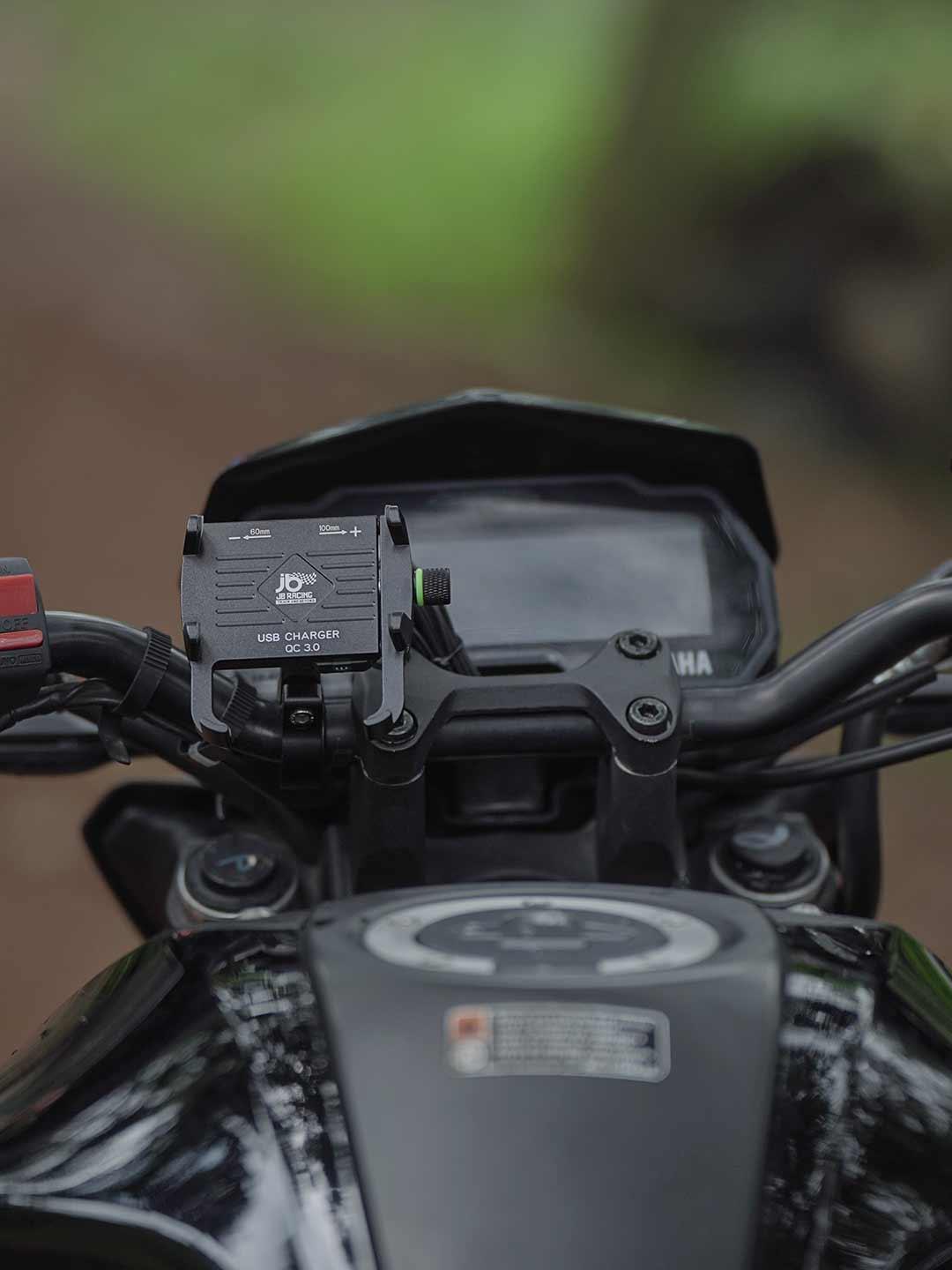 JB Racing M6 S Mobile Holder With USB Charger - Moto Modz