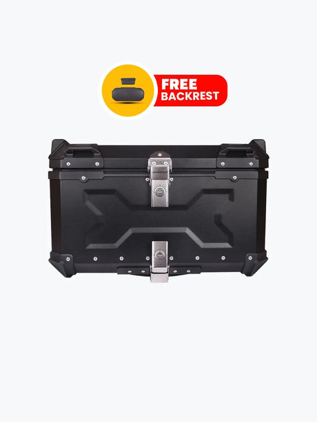 Jb Racing Top Case X 65L Premium With Back Rest Pad - Moto Modz