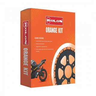 DUKE/RC 200 CHAIN SPROCKET KIT BY ROLON (ORANGE)