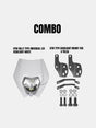 KTM Universal Rally Type Headlight With Mount white For X Pulse - Moto Modz