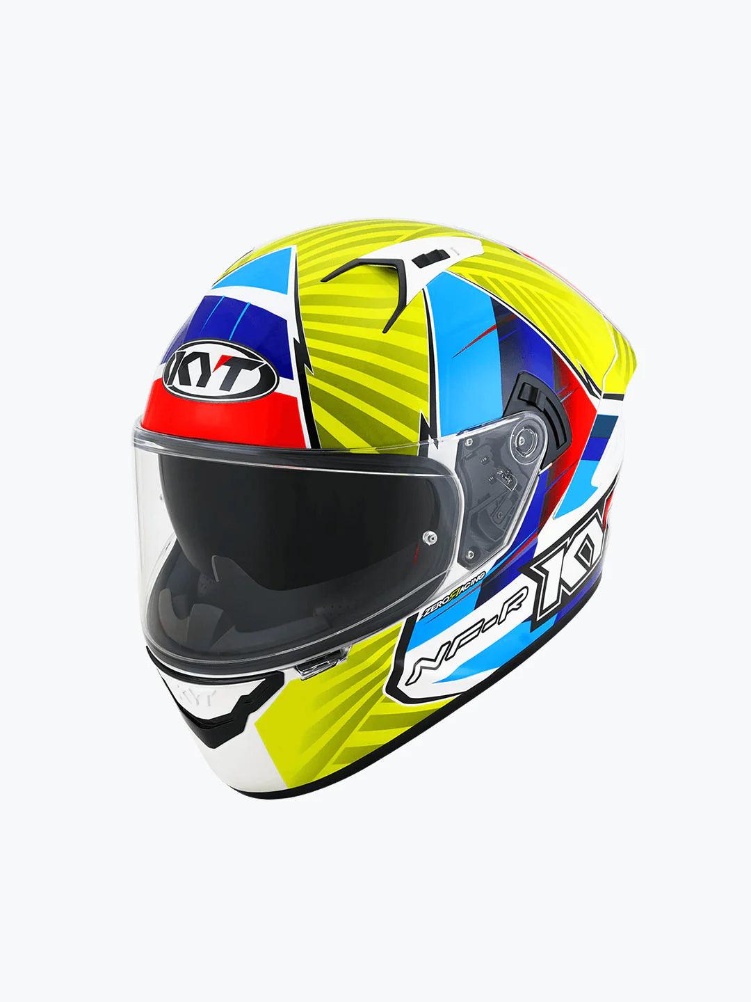 KYT NFR XAVI FORES 2021 REP.ORIG BLUE RED YELLOW - Moto Modz