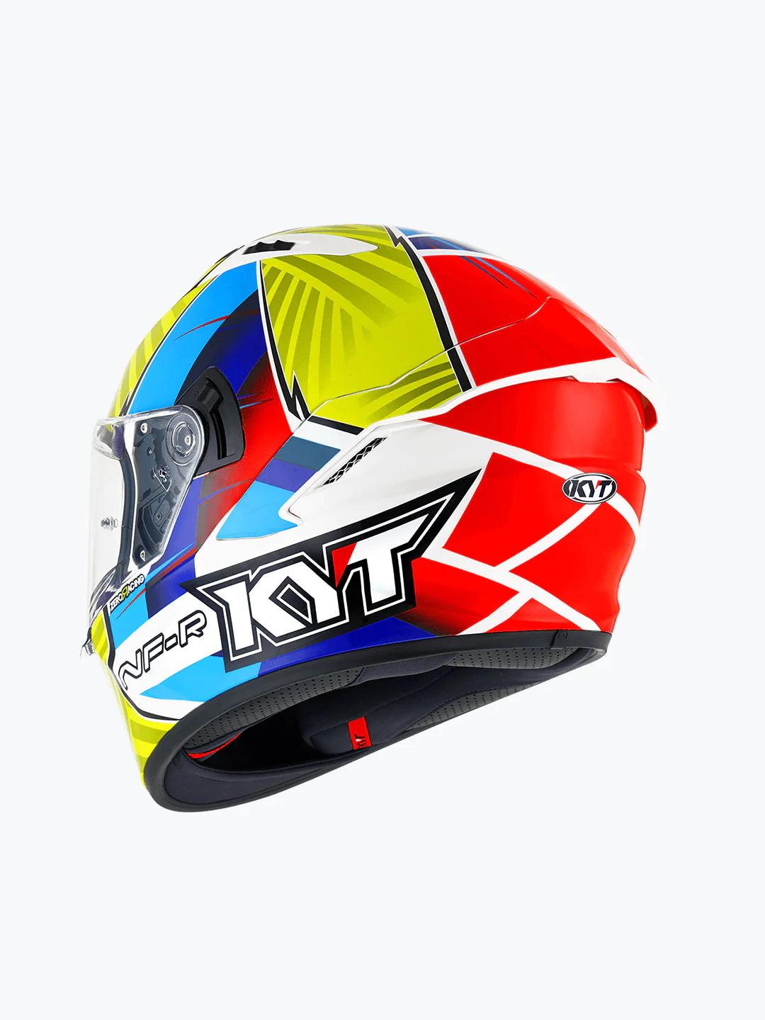 KYT NFR XAVI FORES 2021 REP.ORIG BLUE RED YELLOW - Moto Modz