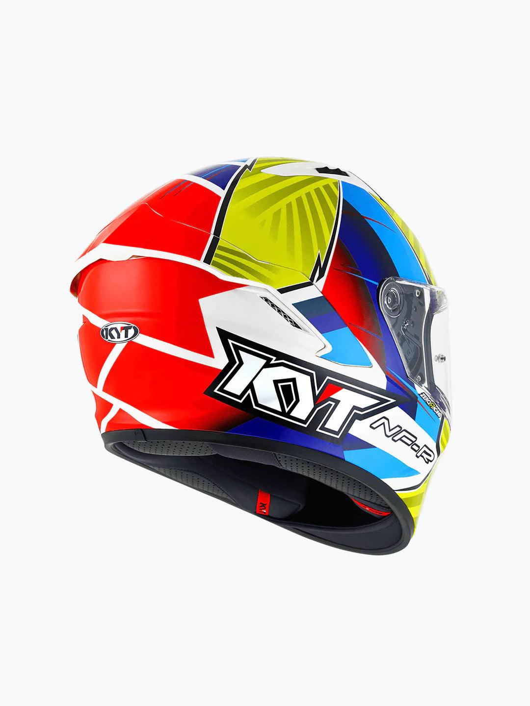 KYT NFR XAVI FORES 2021 REP.ORIG BLUE RED YELLOW - Moto Modz