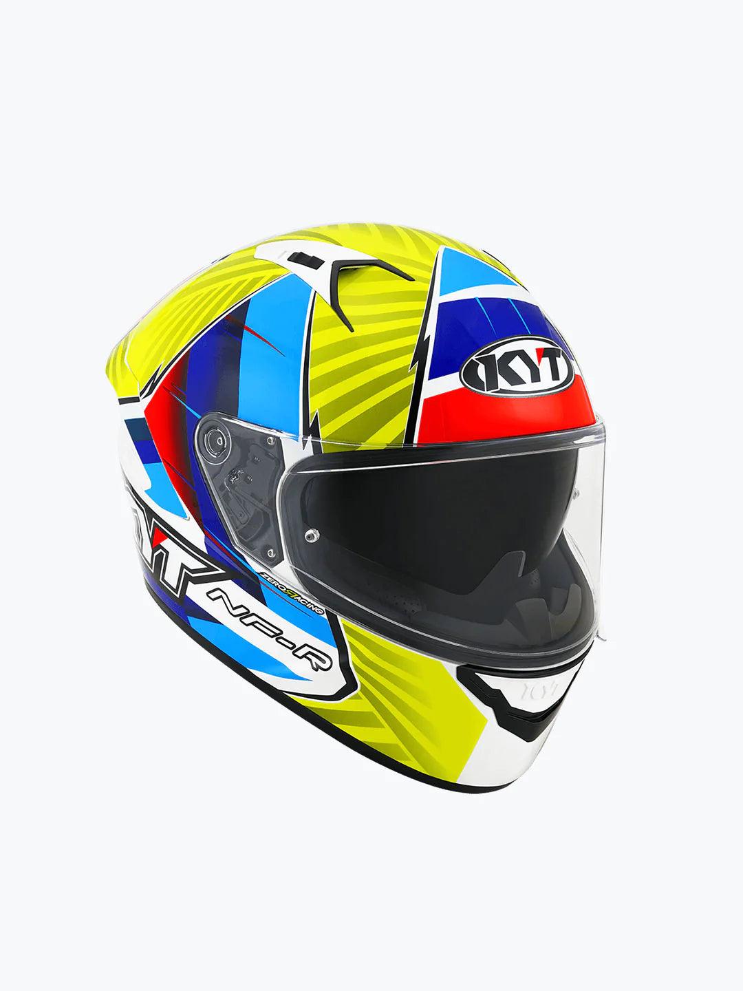 KYT NFR XAVI FORES 2021 REP.ORIG BLUE RED YELLOW - Moto Modz