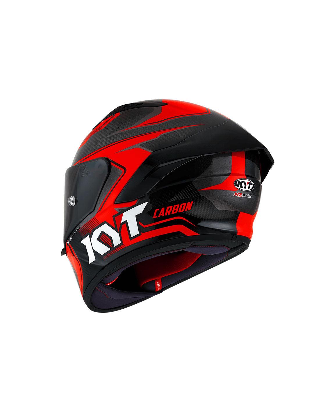 KYT NZ Race Carbon Competition Red - Moto Modz