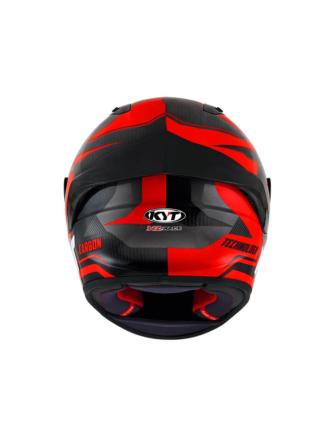 KYT NZ Race Carbon Competition Red - Moto Modz