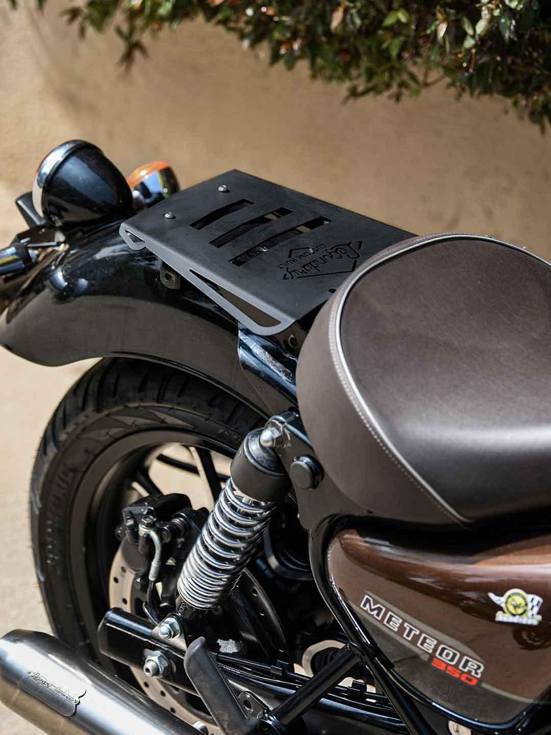 LCB Meteor Vermillion Solo Expedition Rack From Moto Modz.