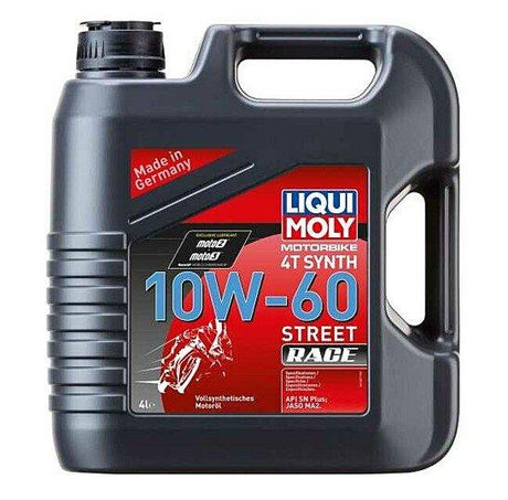 Liqui Moly Motorbike 4T Synth 10W-60 Street Race 4L - Moto Modz