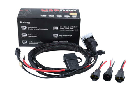 COMBO Maddog Scout X auxiliary lights with complete switch pro, wiring harness and aux lights filter ( 18 months warranty)