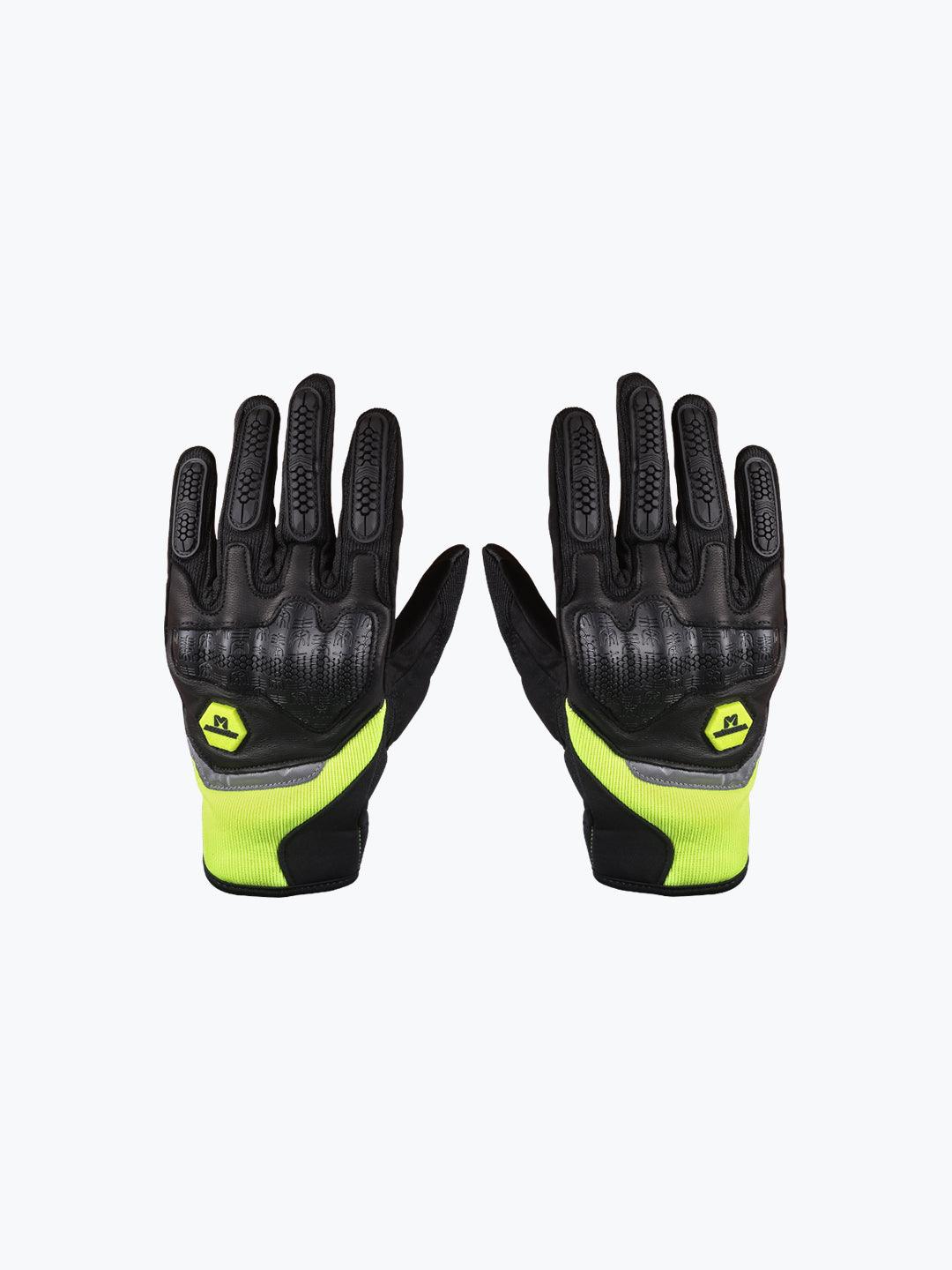 Masontex Gloves M30 IV Black Green - Moto Modz