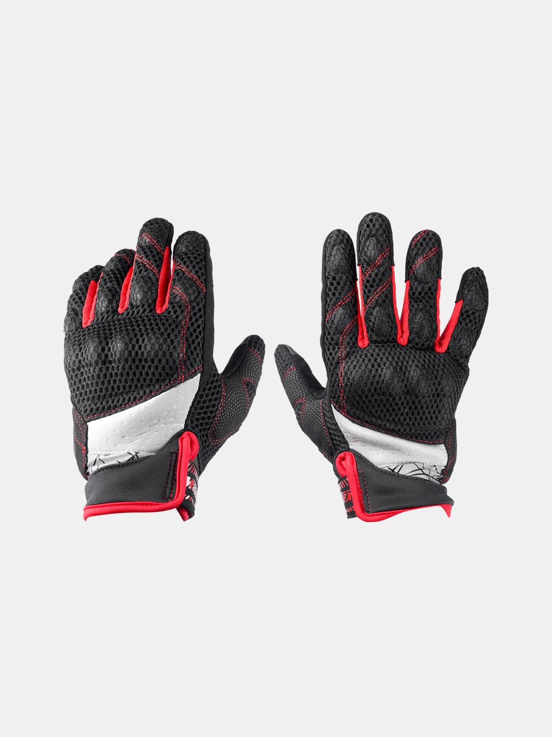 Masontex Gloves M44 Black Red - Moto Modz
