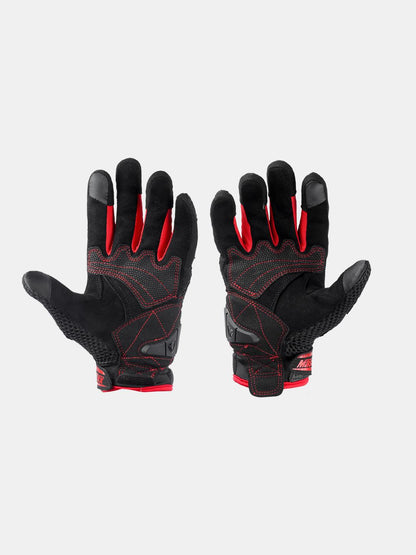 Masontex Gloves M44 Black Red - Moto Modz