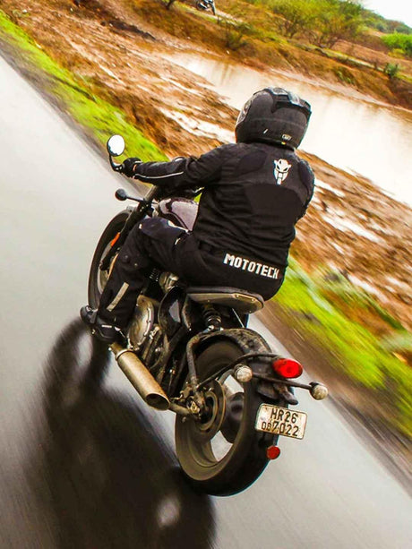 Mototech Scrambler Air Motorcycle Riding Jacket v2-Level 2-Black - Moto Modz